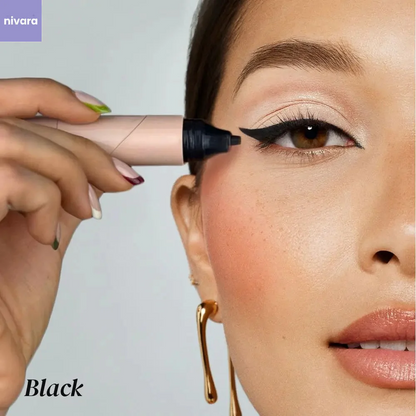 Rotating Eyeliner Stamp Pen - Black