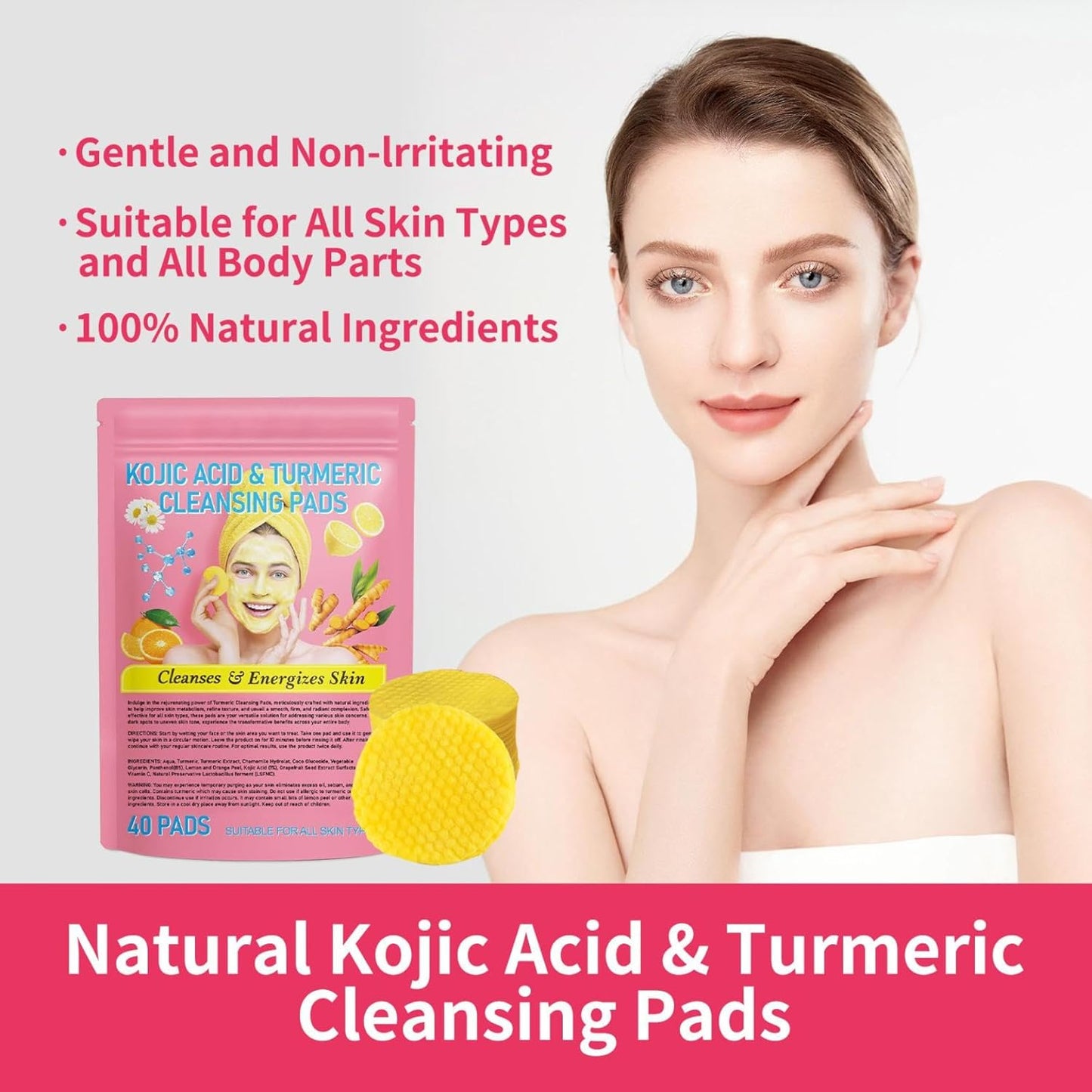 Neously Brightening Turmeric Kojic Acid Pads